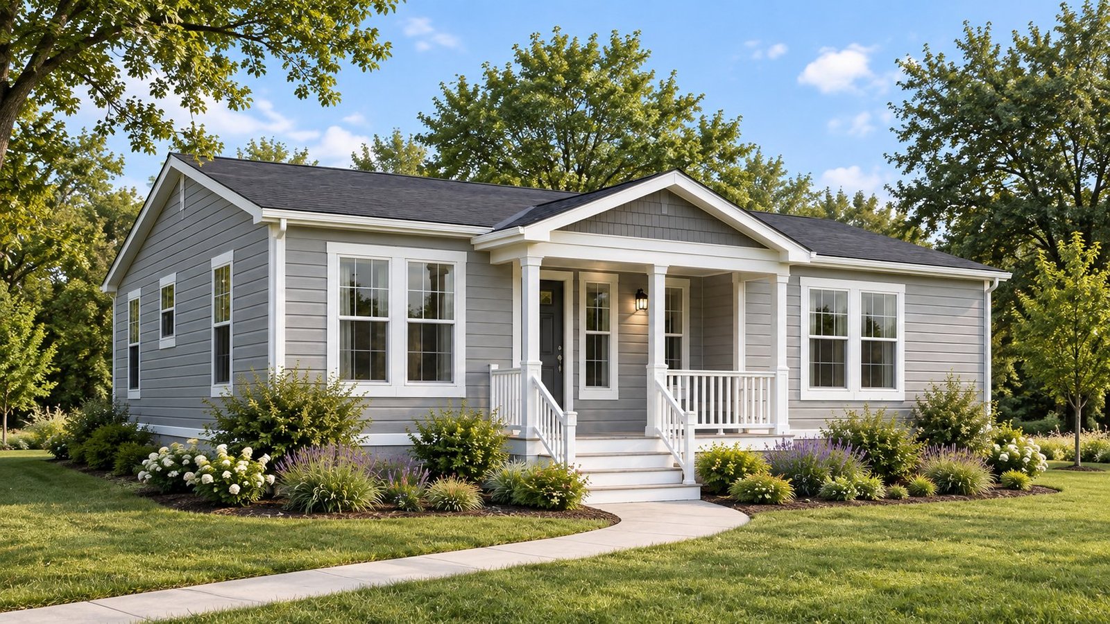 Representative manufactured home exterior in the Placerville area